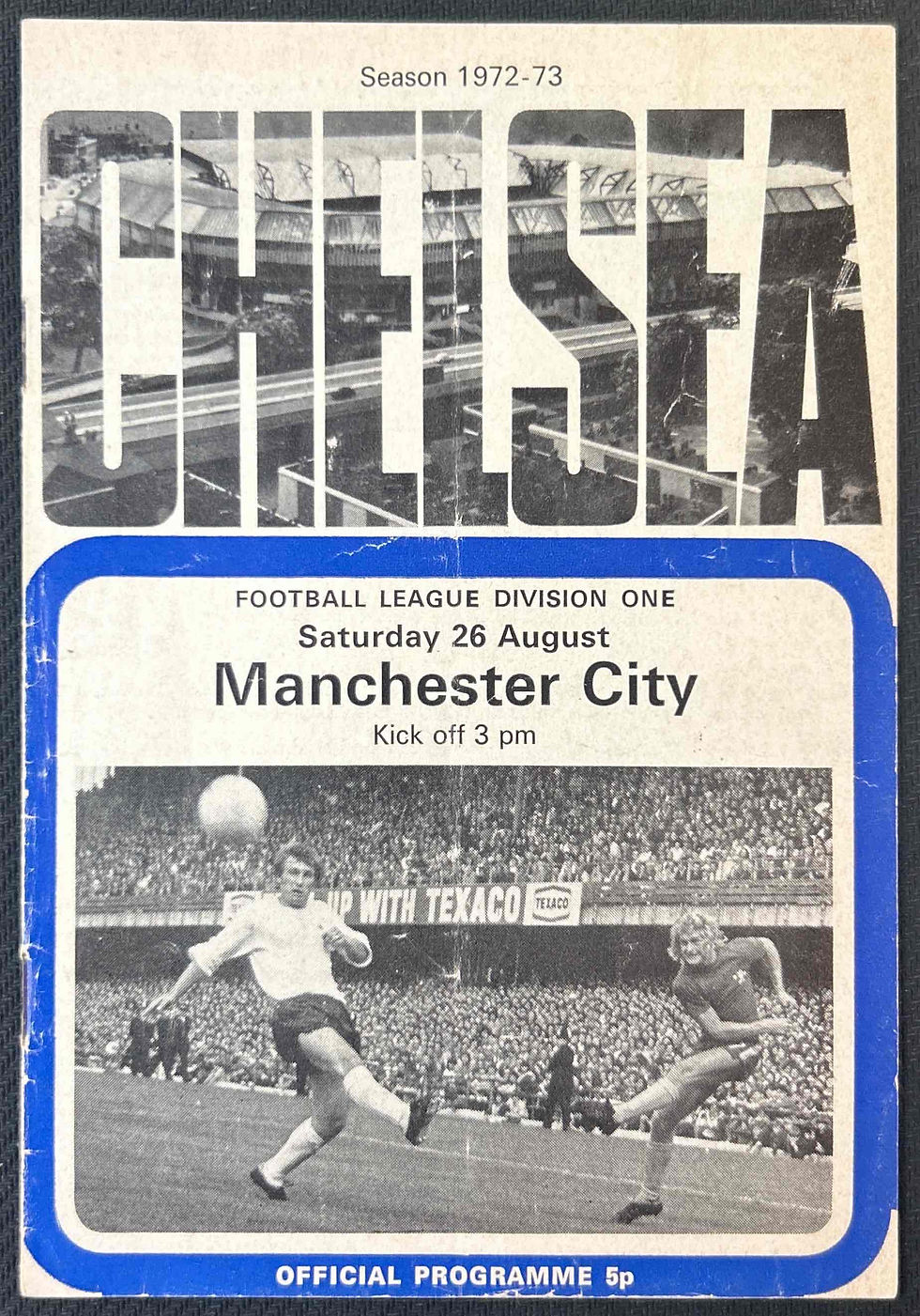 1972 Aug 26 Chelsea V Man City