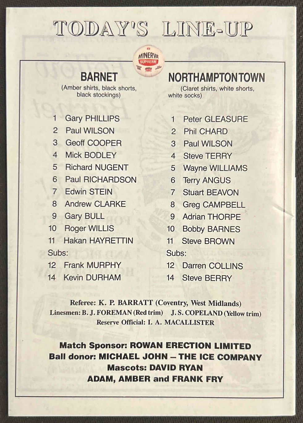 Thumbnail: Barnet Football Programmes