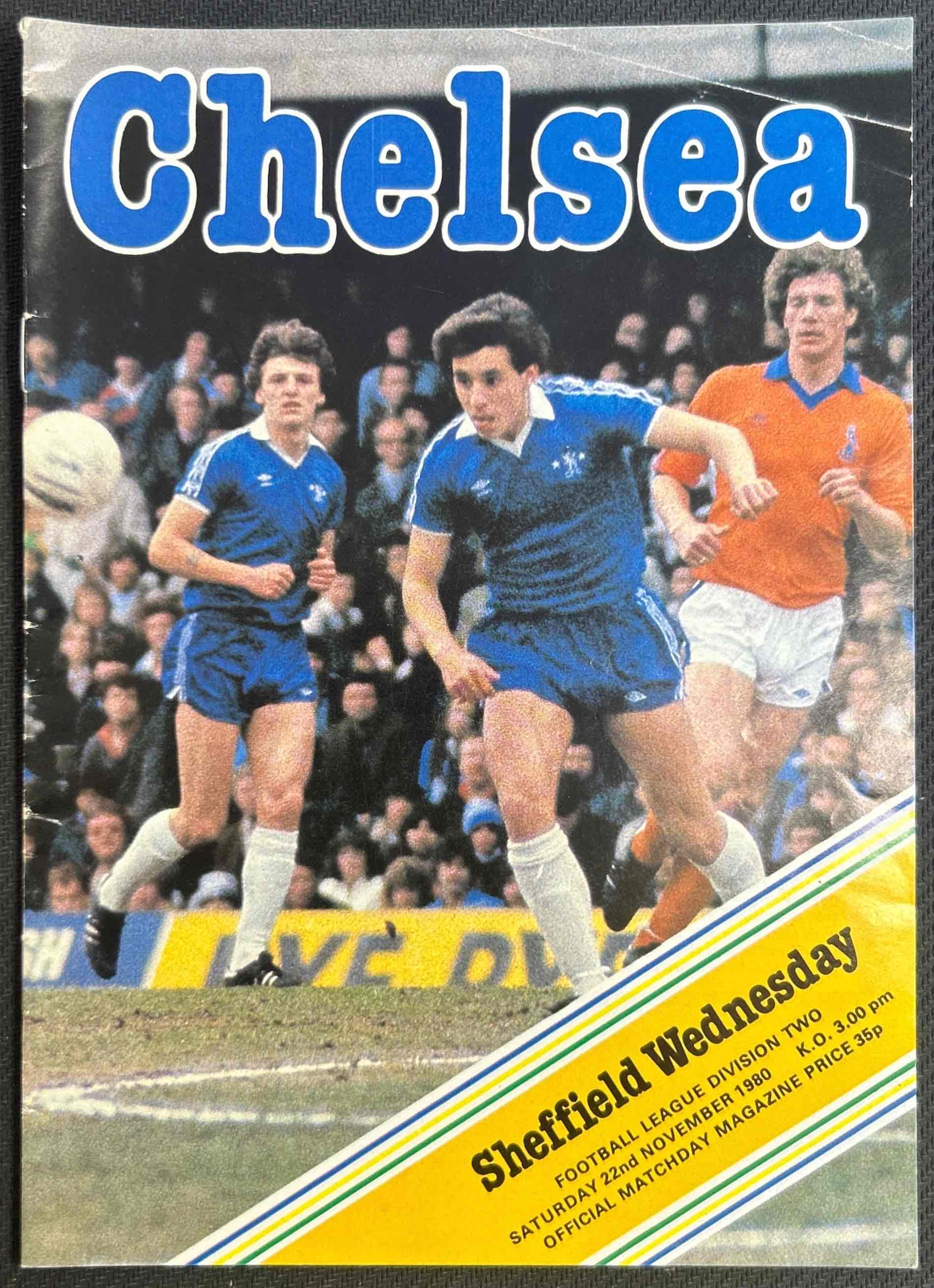 1980 Nov 22 Chelsea V Sheffield Wednesday