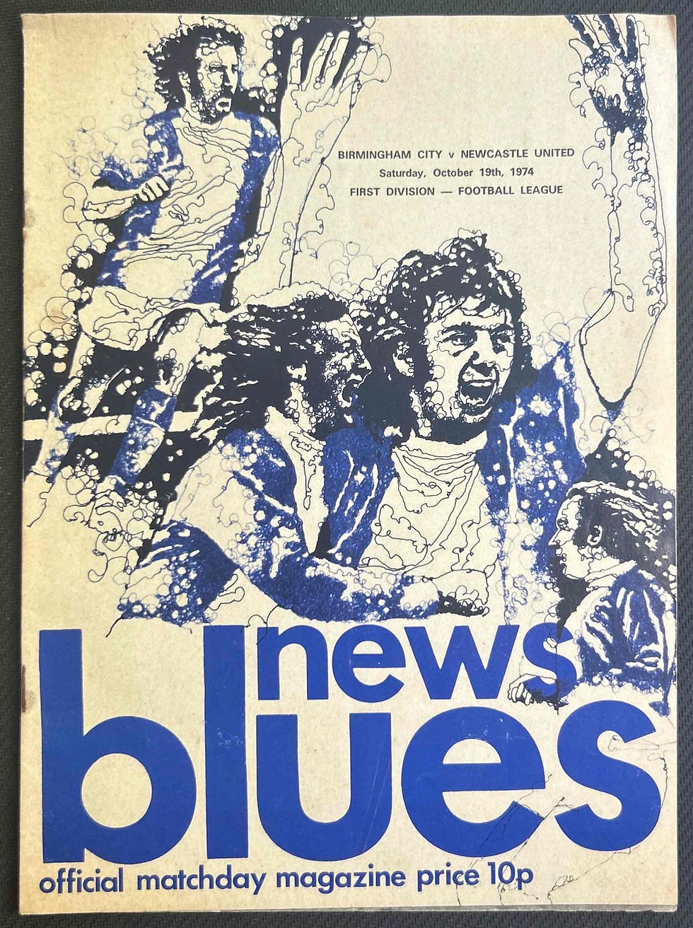 1974 Oct 19 Birmingham V Newcastle