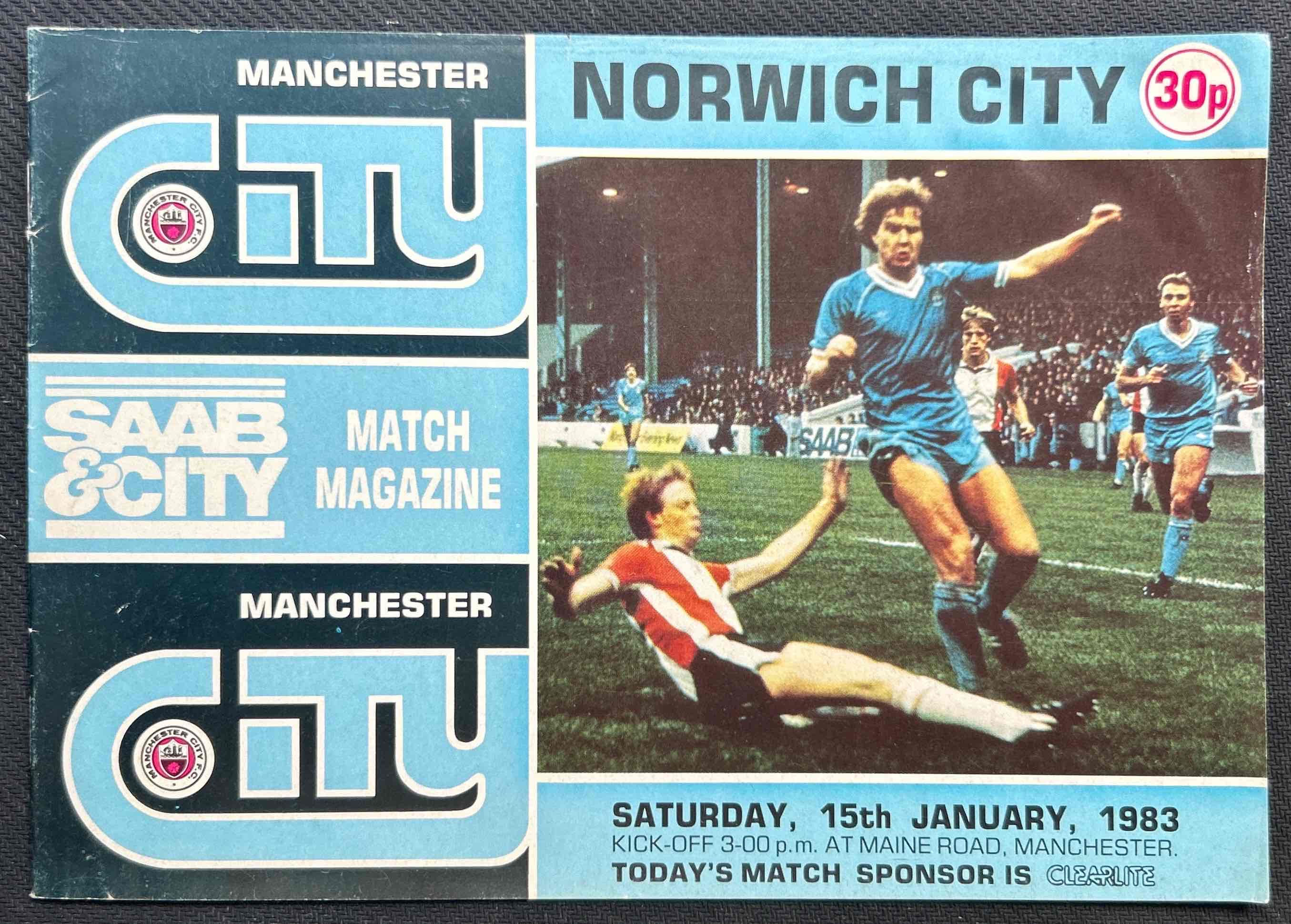 1983 Jan 15 Man City V Norwich
