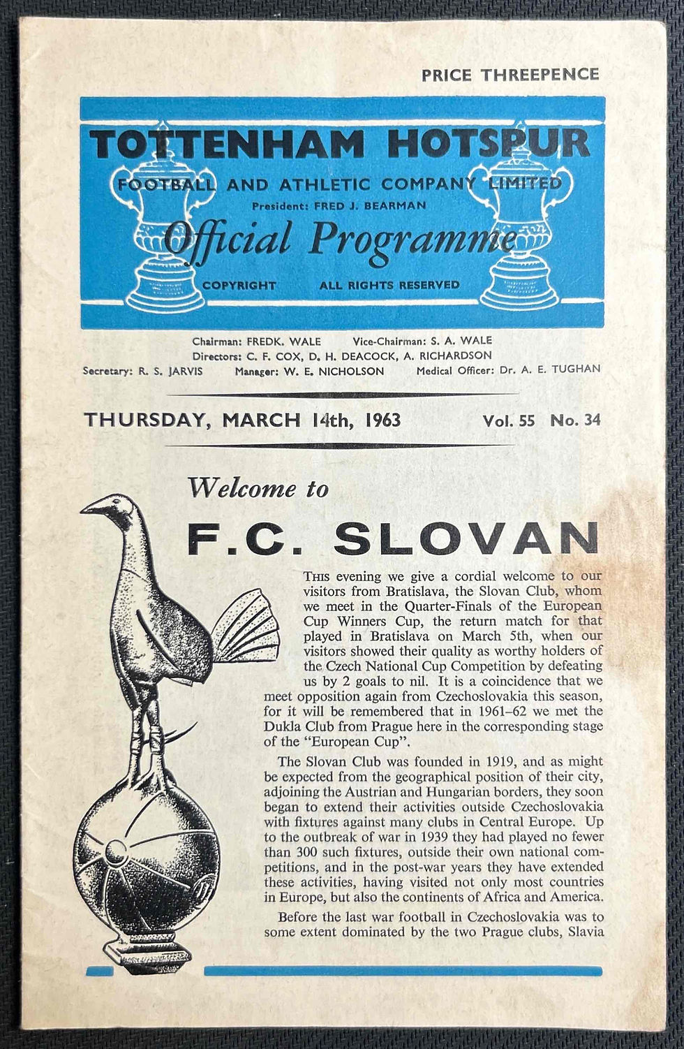 Tottenham V FC Slovan