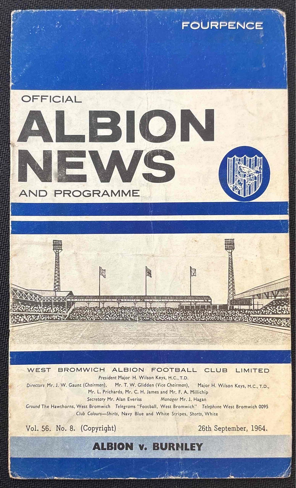 1964 Sep 26 West Brom V Burnley