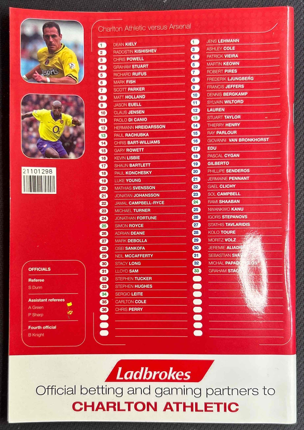 Charlton V Arsenal