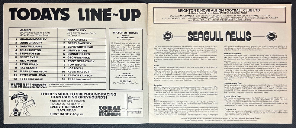 1980 Apr 7 Brighton V Bristol City
