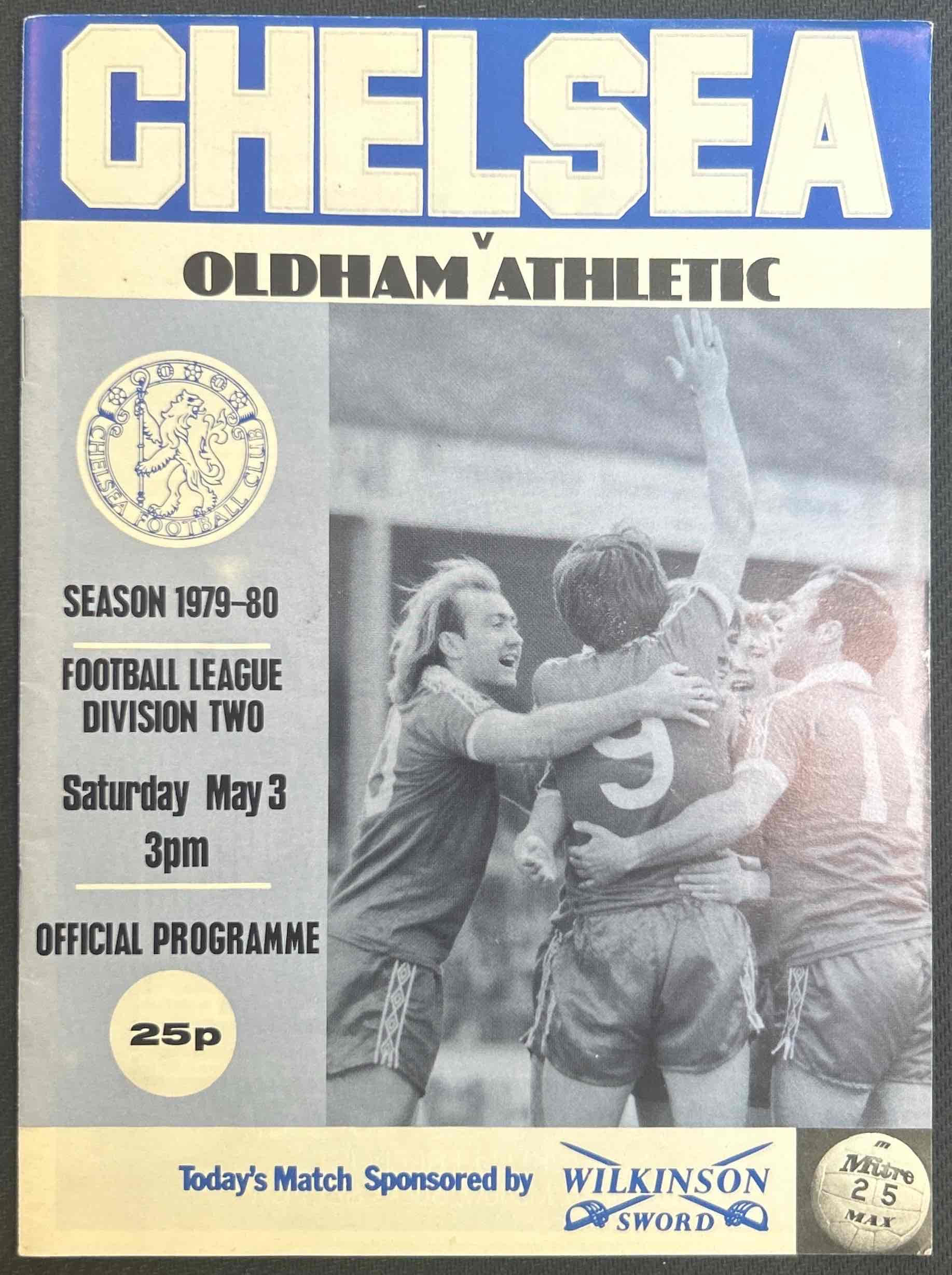 1980 May 3 Chelsea V Oldham
