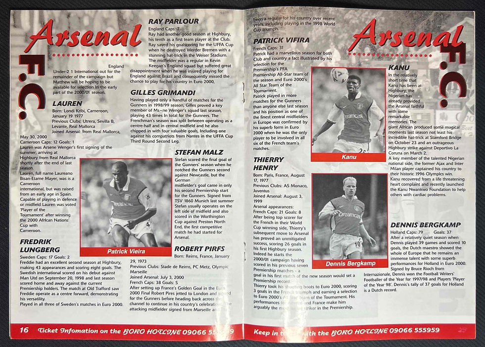 2000 Aug 12 Stevenage V Arsenal