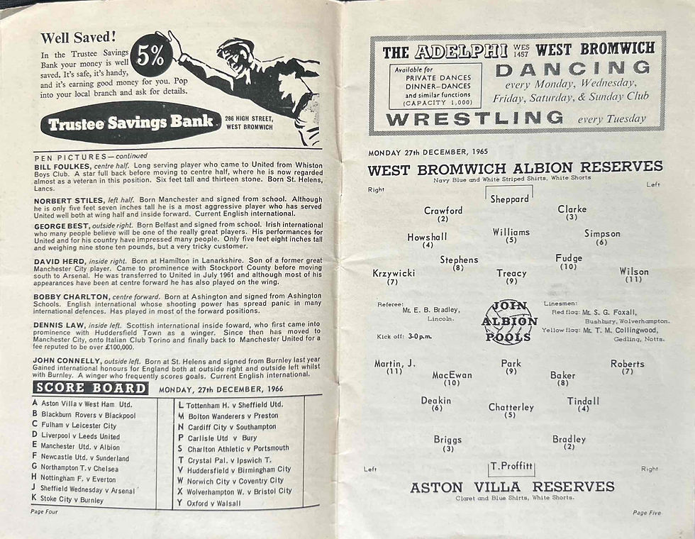 Thumbnail: West Brom Football Programmes