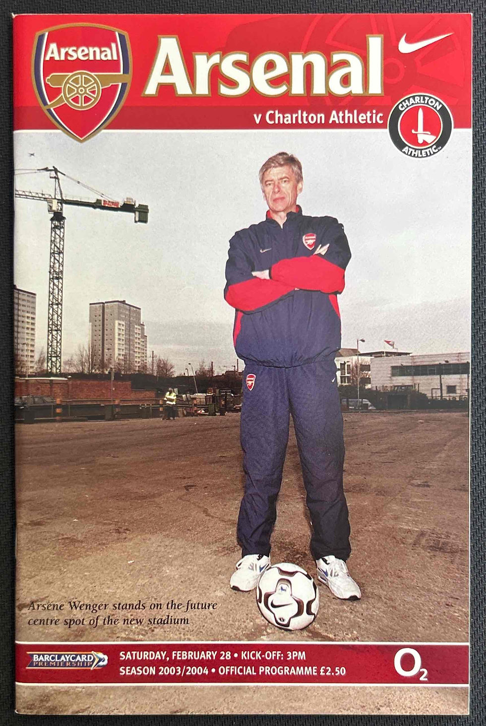 2004 Feb 28 Arsenal V Charlton Football Programme