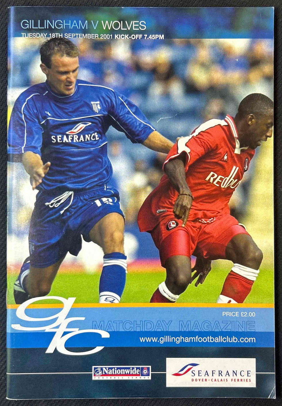 2001 Sep 18 Gillingham V Wolves