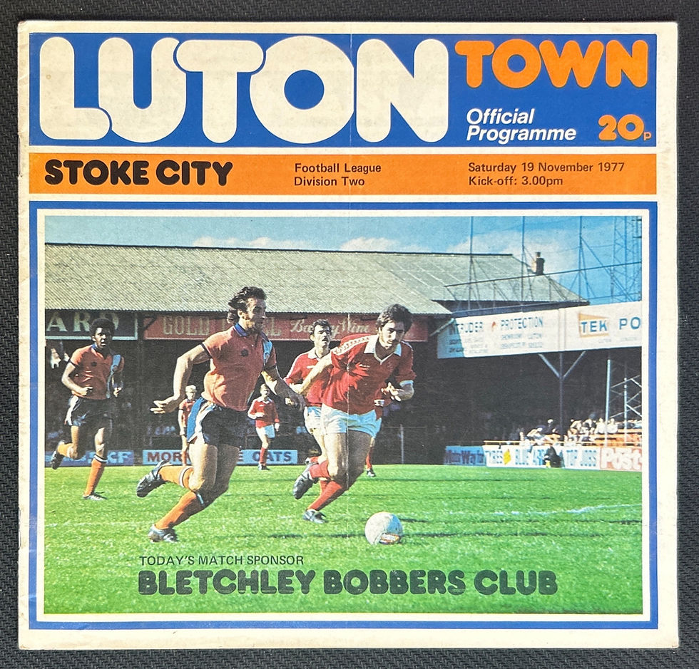 1977 Nov 19 Luton V Stoke