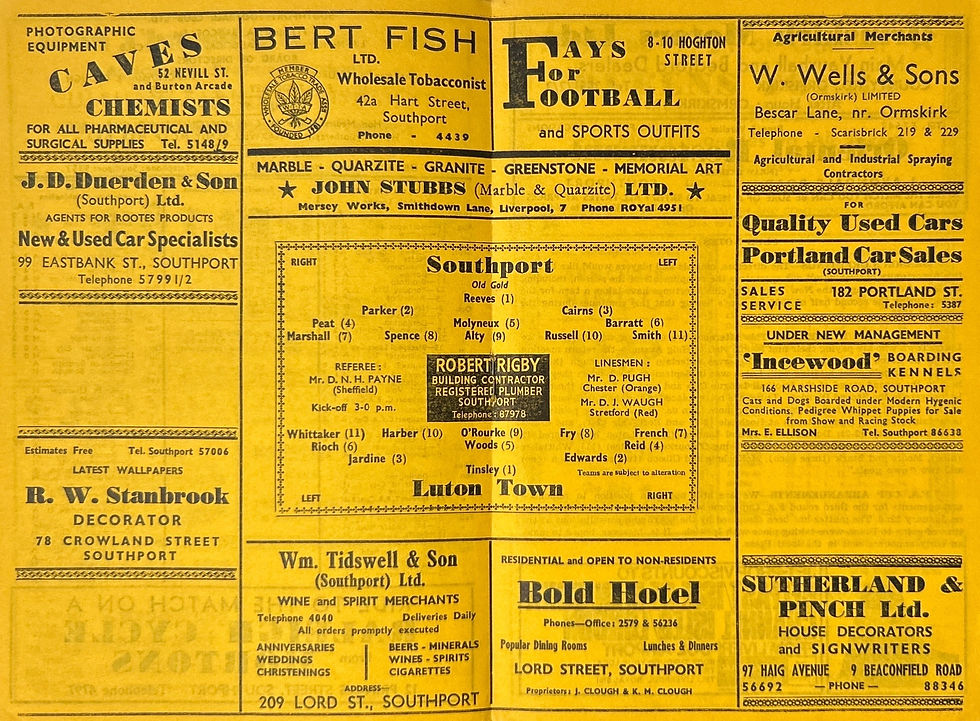 Thumbnail: 1965 Dec 27 Southport V Luton Town