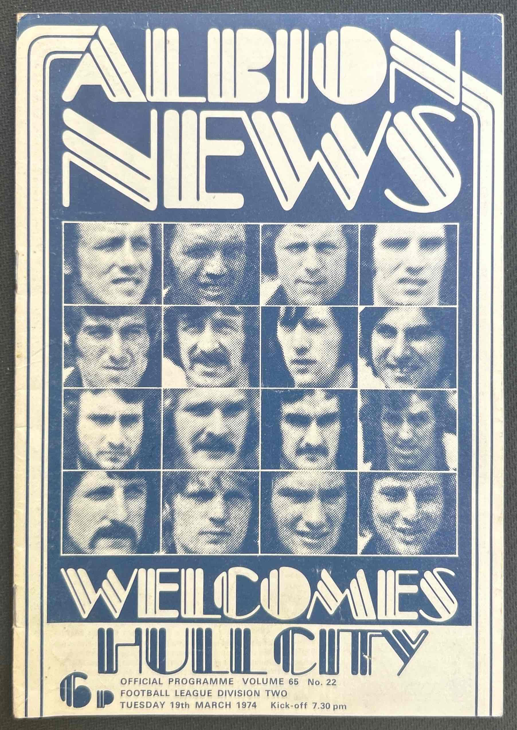 1974 Mar 19 West Brom V Hull