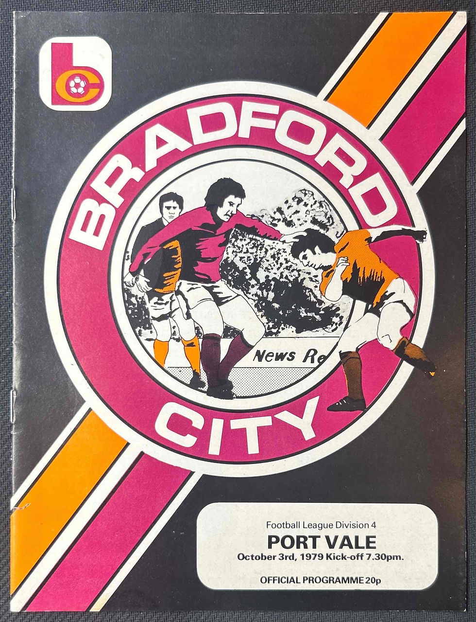 1979 Oct 3 Bradford City V Port Vale