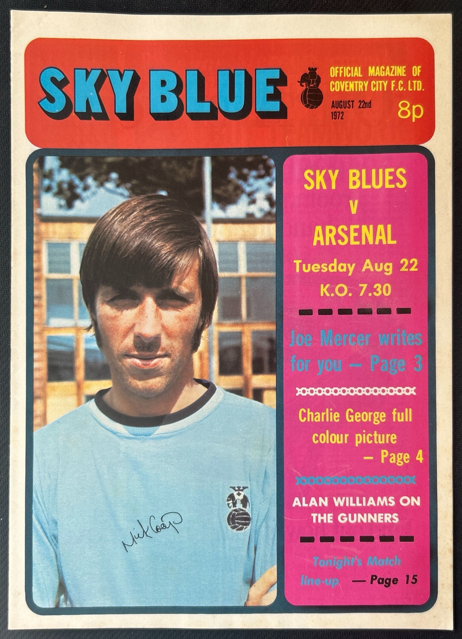 1972 Aug 22 Coventry V Arsenal