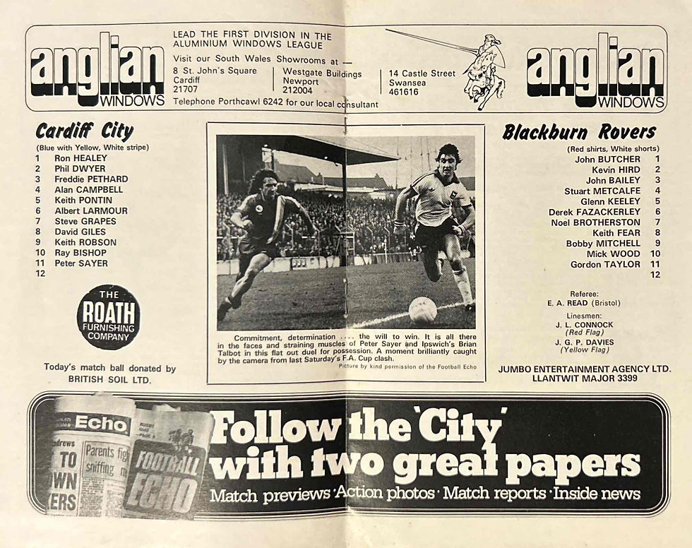 Thumbnail: Cardiff Football Programme