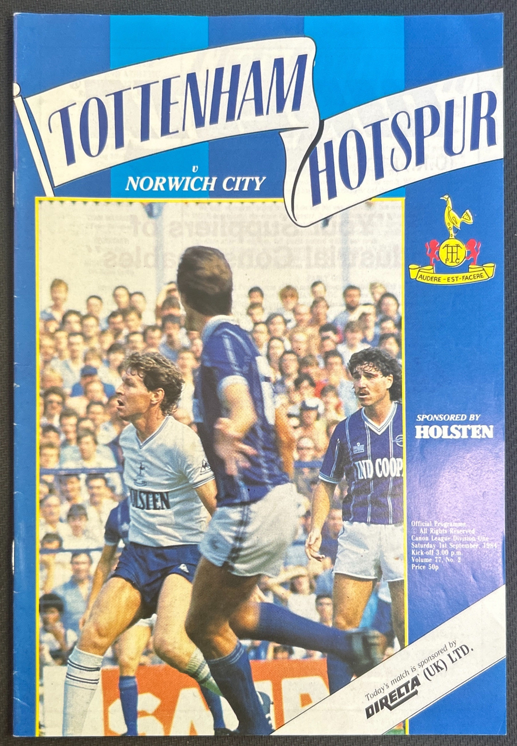 1984 Sep 1 Tottenham V Norwich