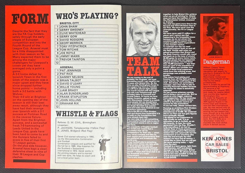 Thumbnail: 1979 Oct 27 Bristol City V Arsenal