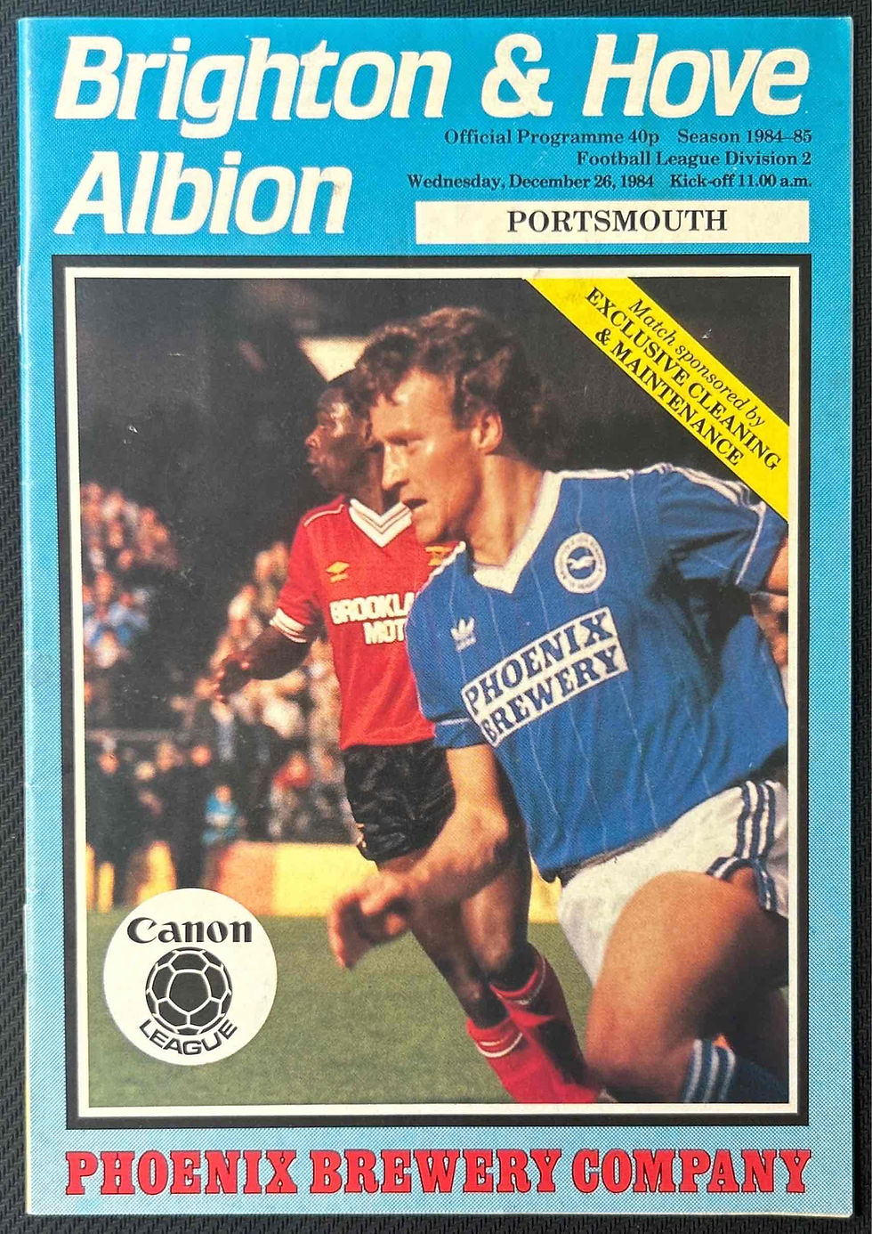 1984 Dec 26 Brighton V Portsmouth Football Programme
