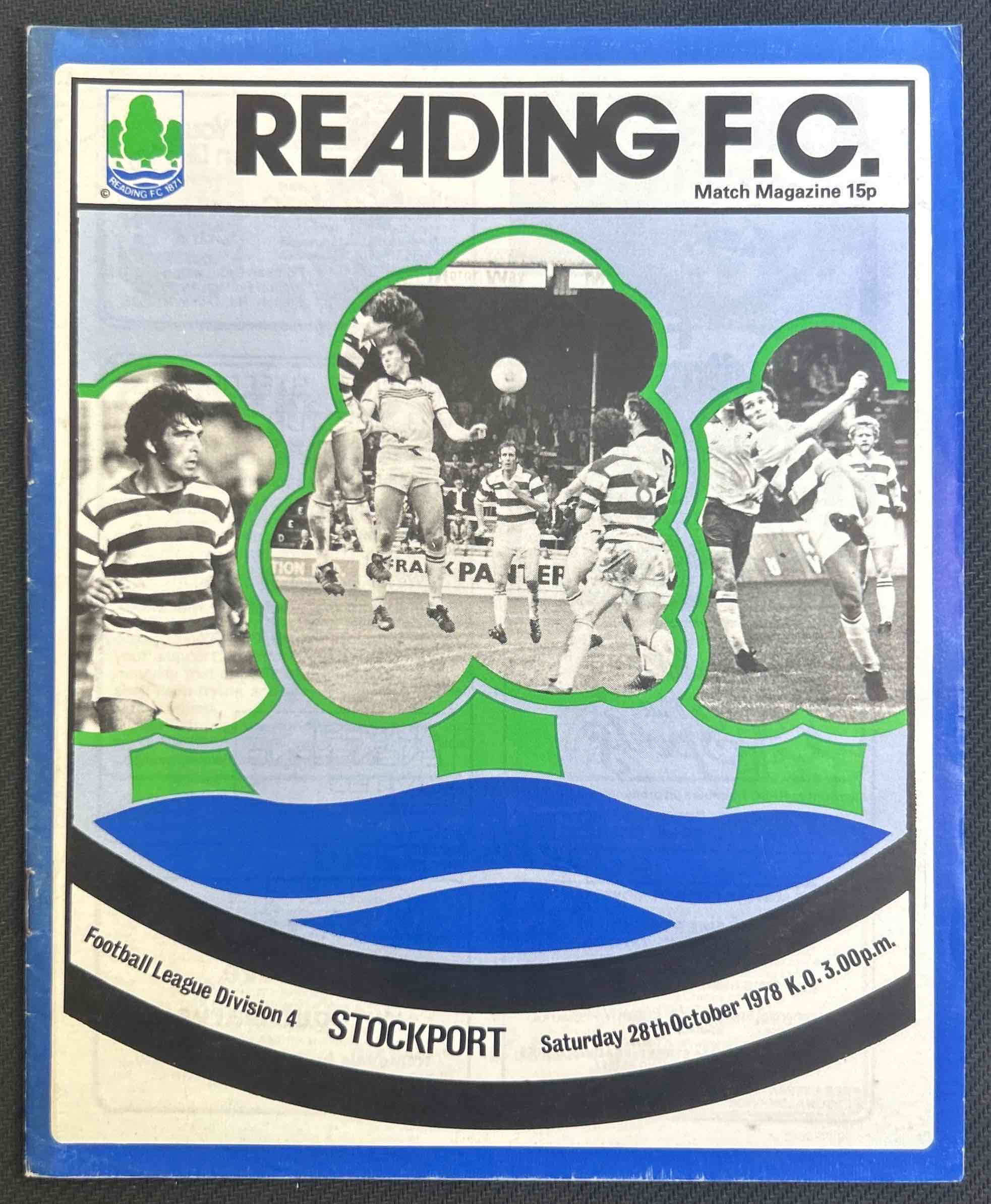 1978 Oct 28 Reading V Stockport