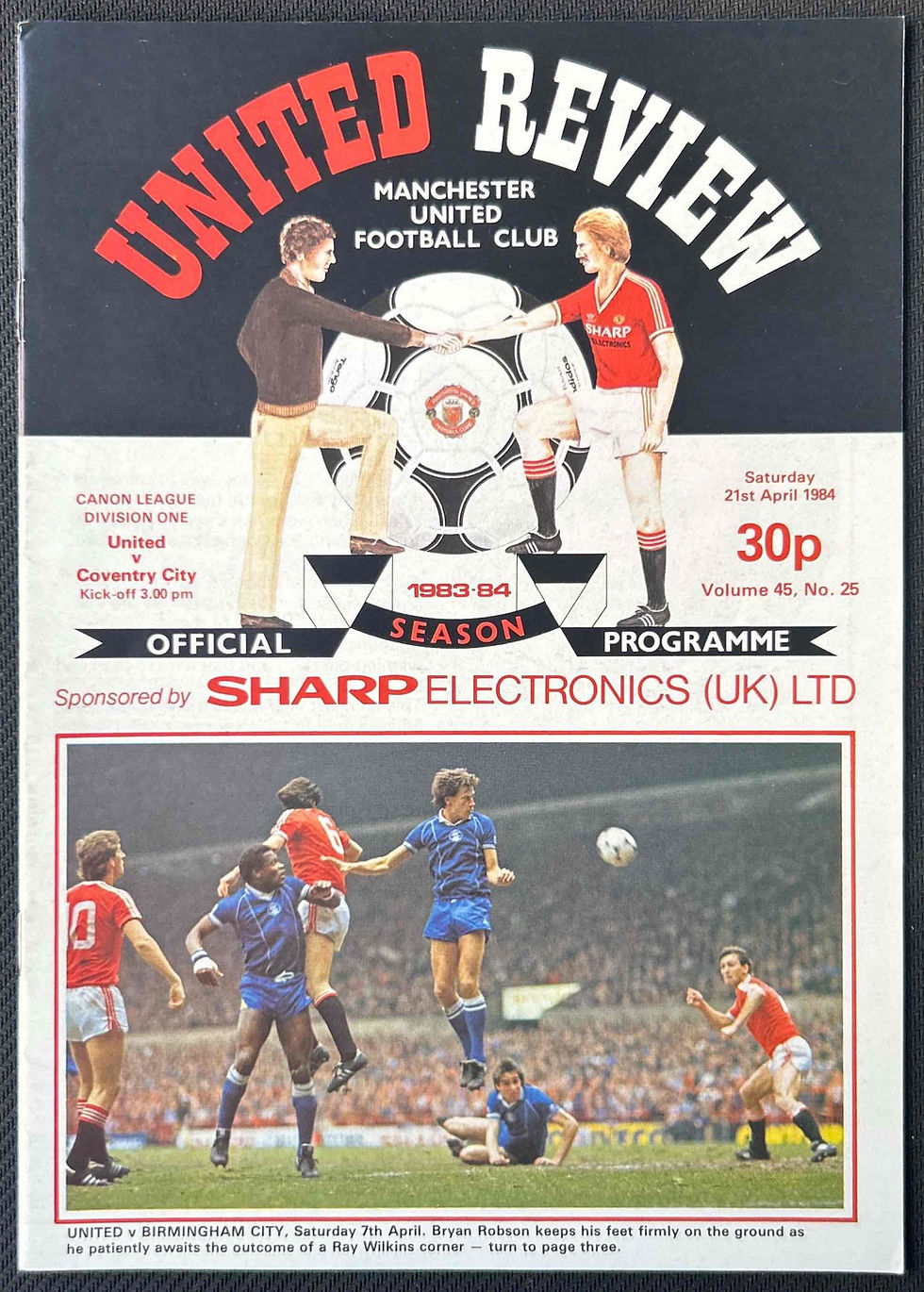 Man United Football Programmes