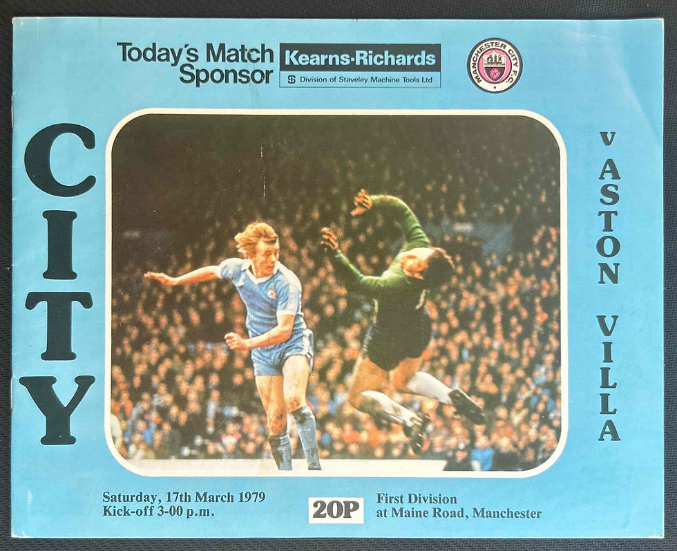 Man City Football Programmes