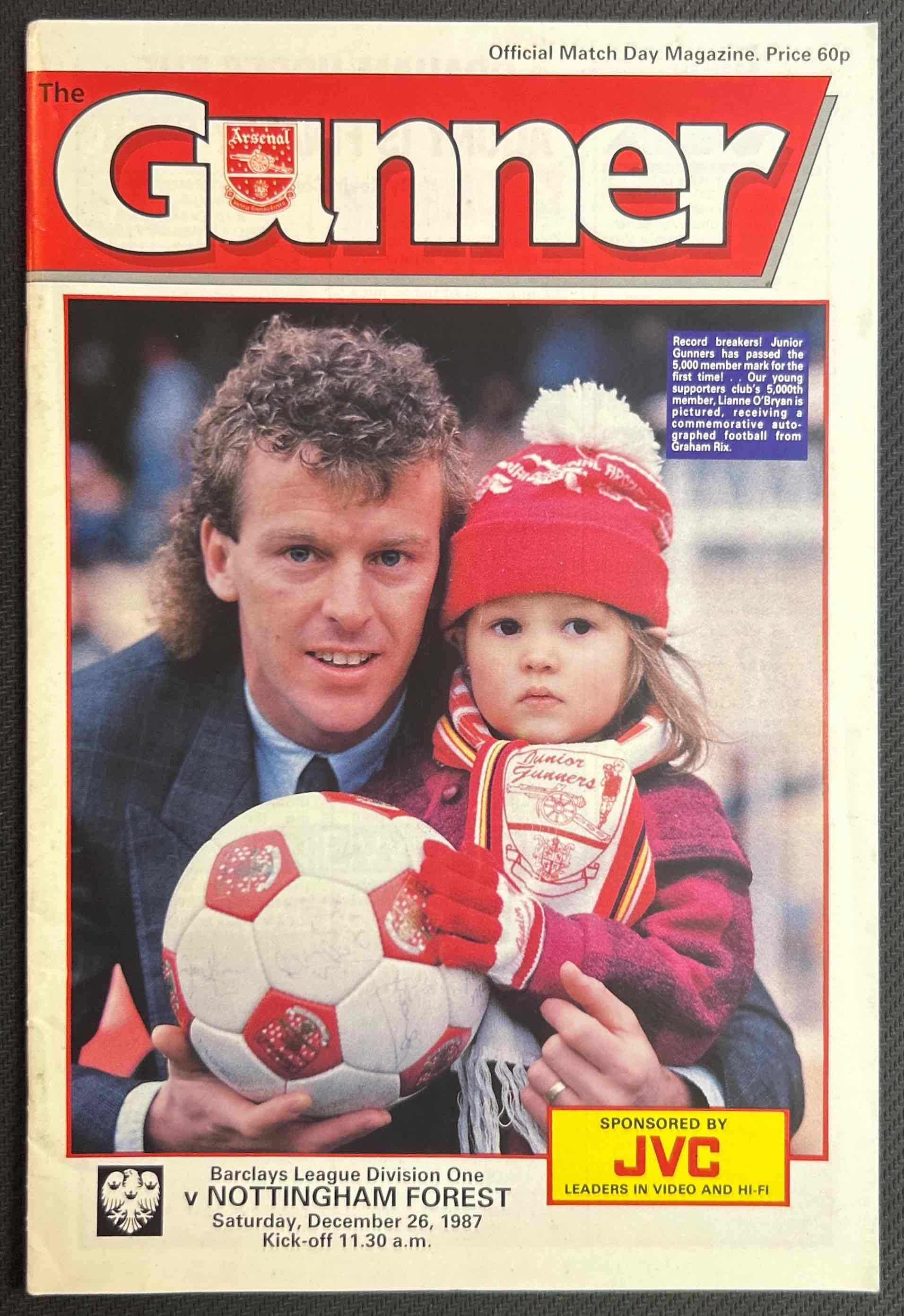 1987 Dec 26 Arsenal V Nottingham Forest