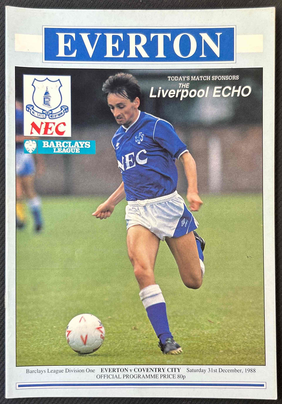 1988 Dec 31 Everton V Coventry