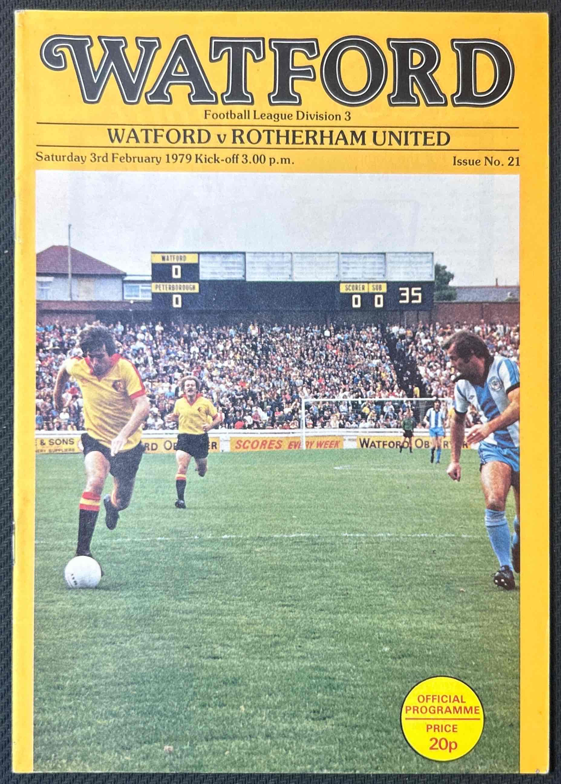 1979 Feb 3 Watford V Rotherham