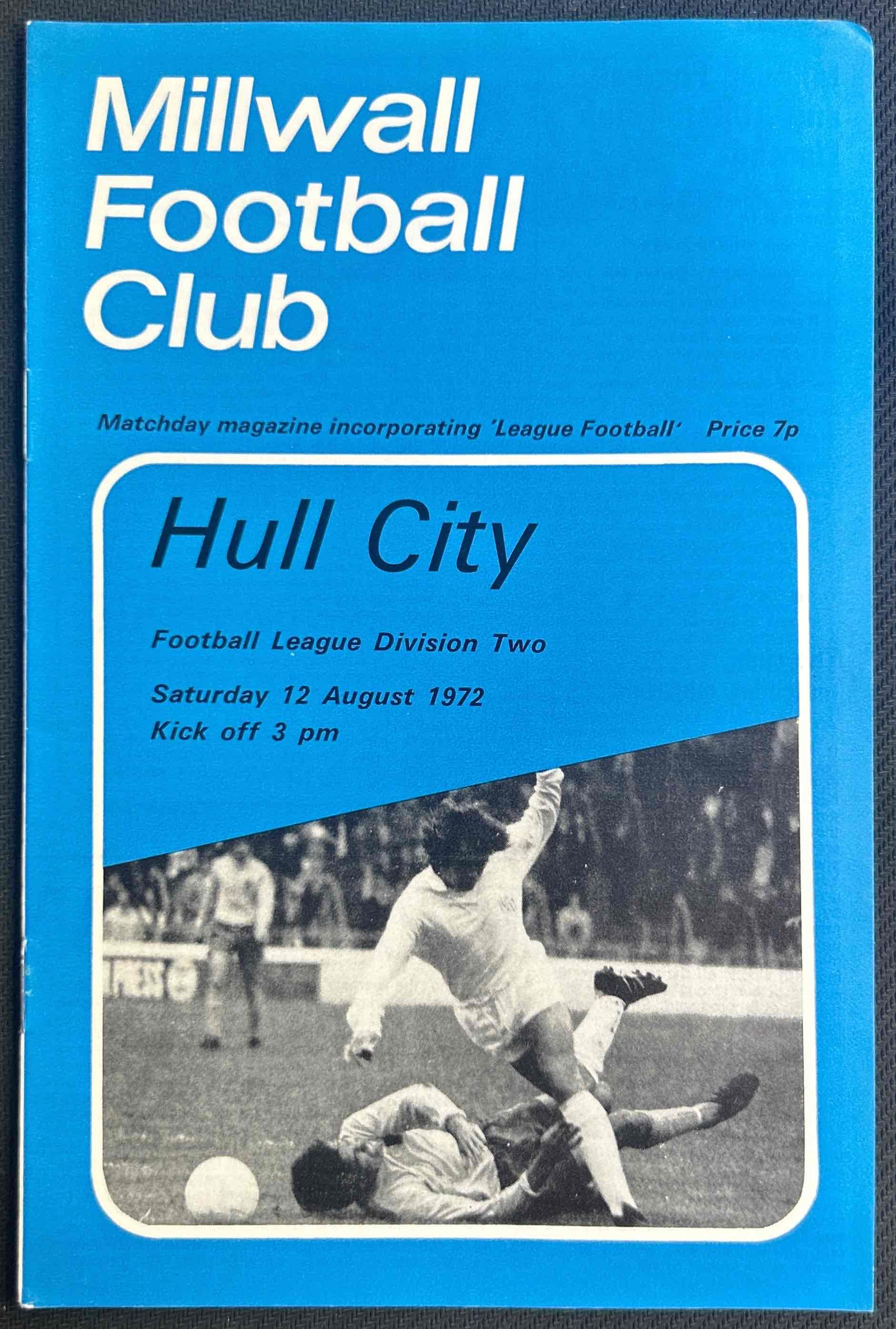 1972 Aug 12 Millwall V Hull