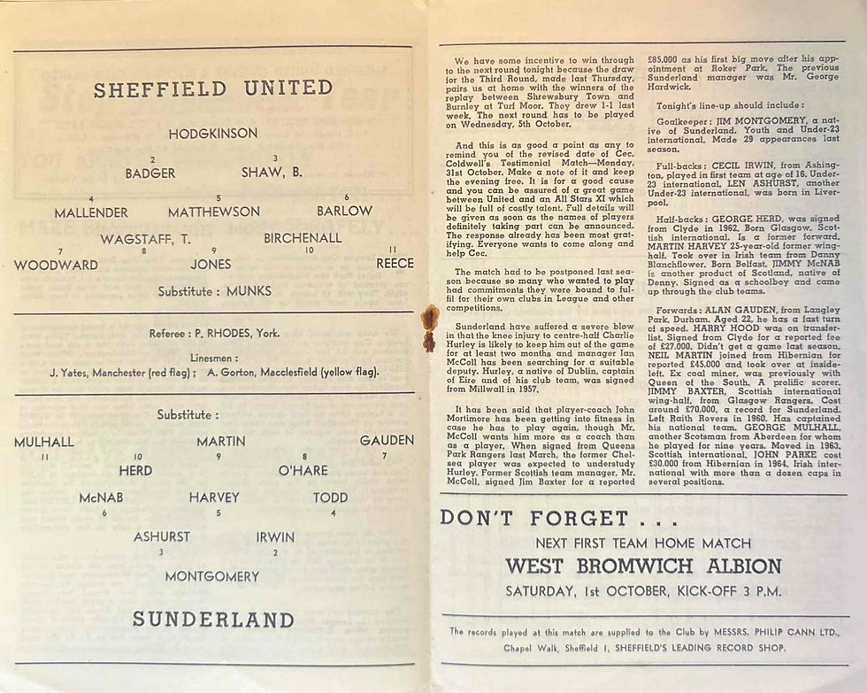 Thumbnail: Sheffield United Football Programme