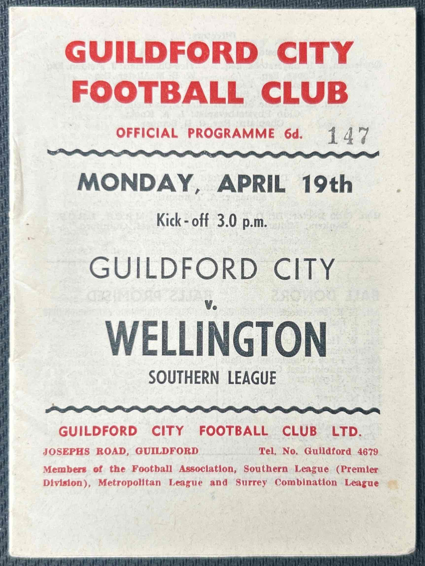Guildford V Wellington