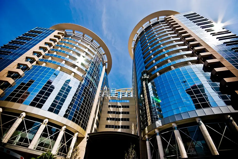 downtown orlando building with sunny sky