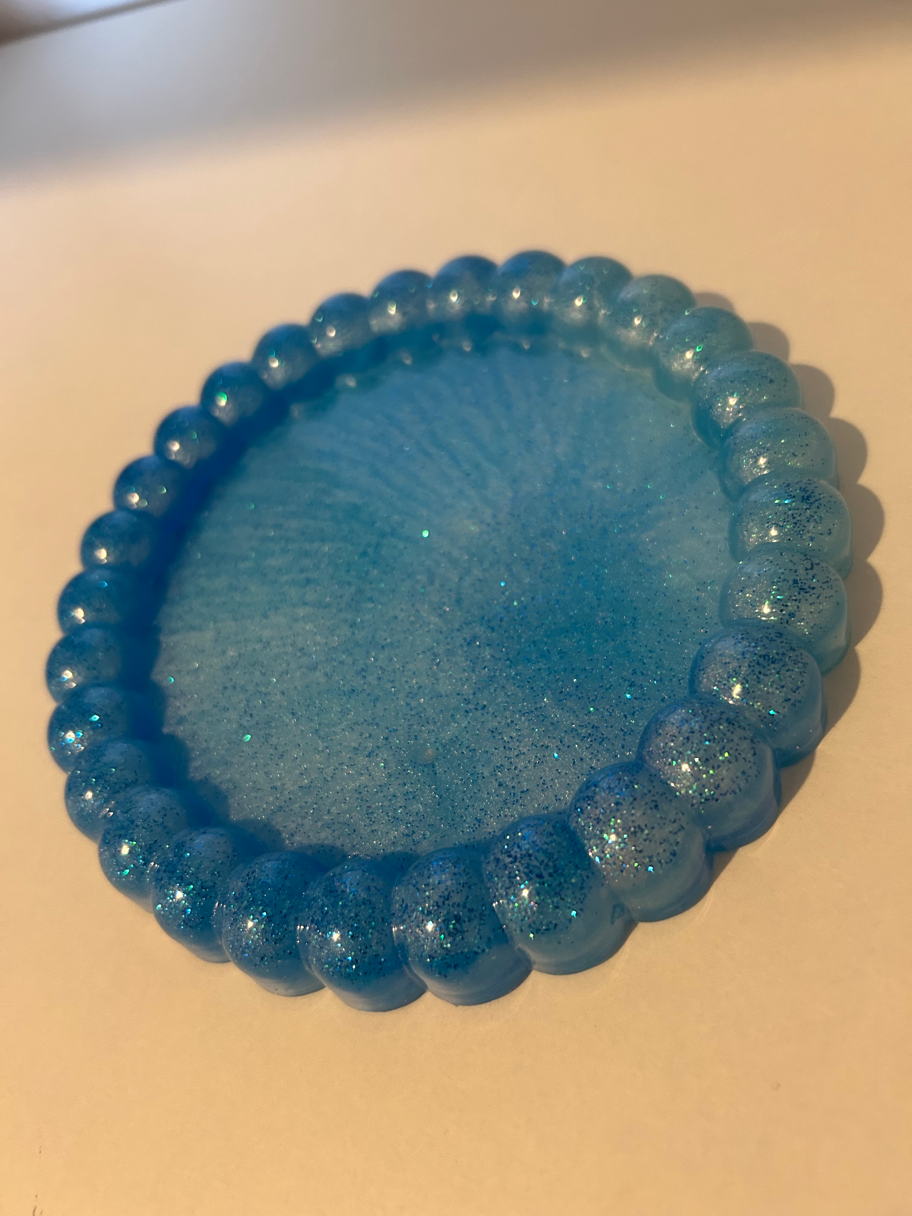 Vide poche bubulle couleur bleu ciel 