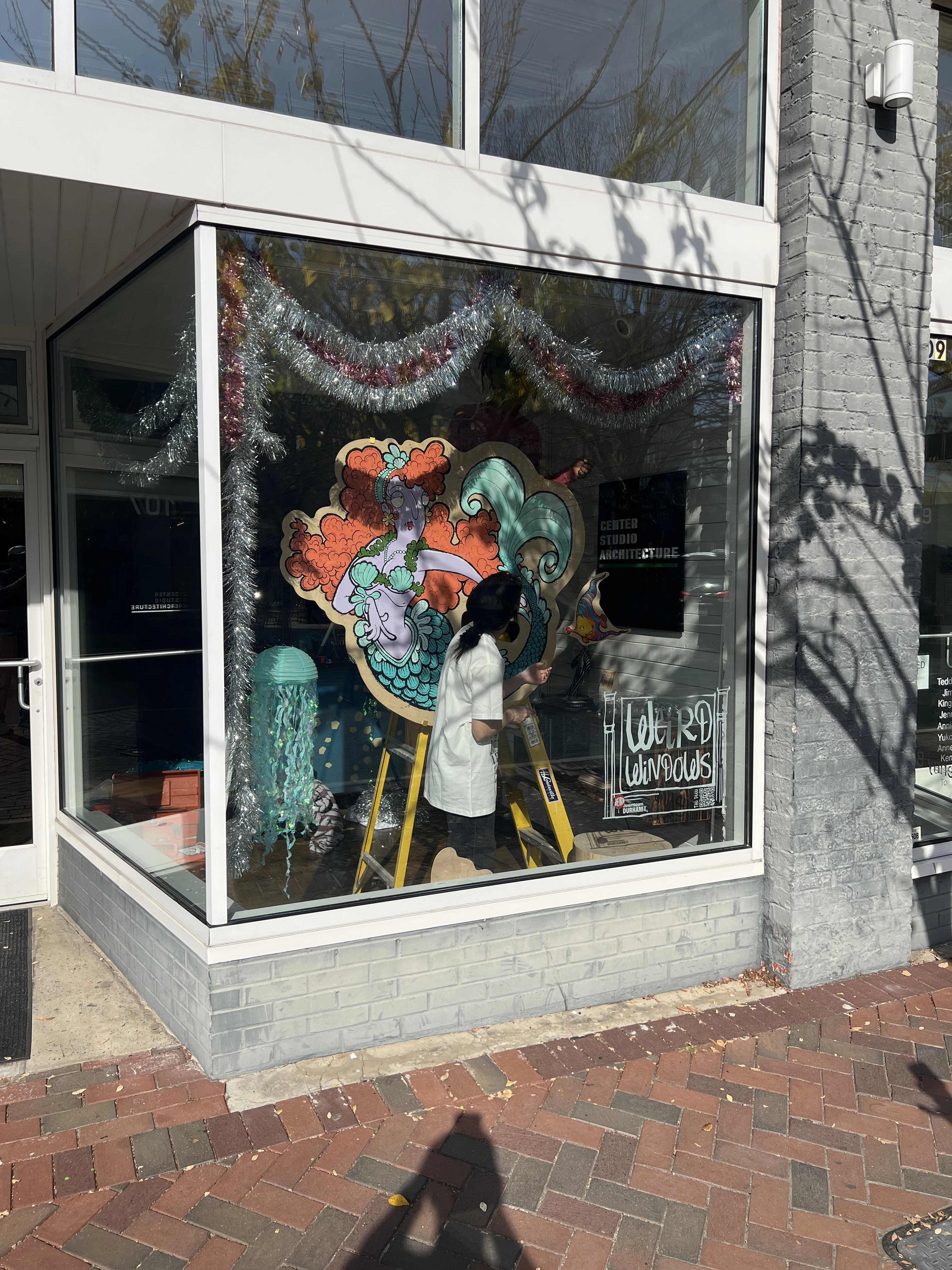 mermaid weird window display