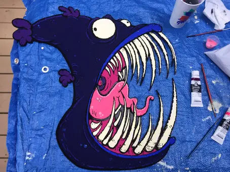 angler fish art