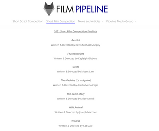 WILDCAT is a FilmPipeline Finalist