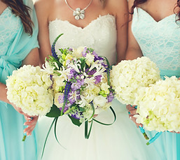 Bride and Bridesmaids