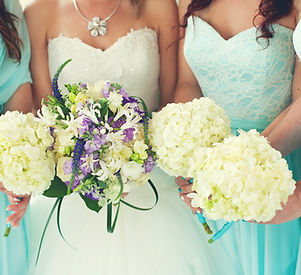 Bride and Bridesmaids