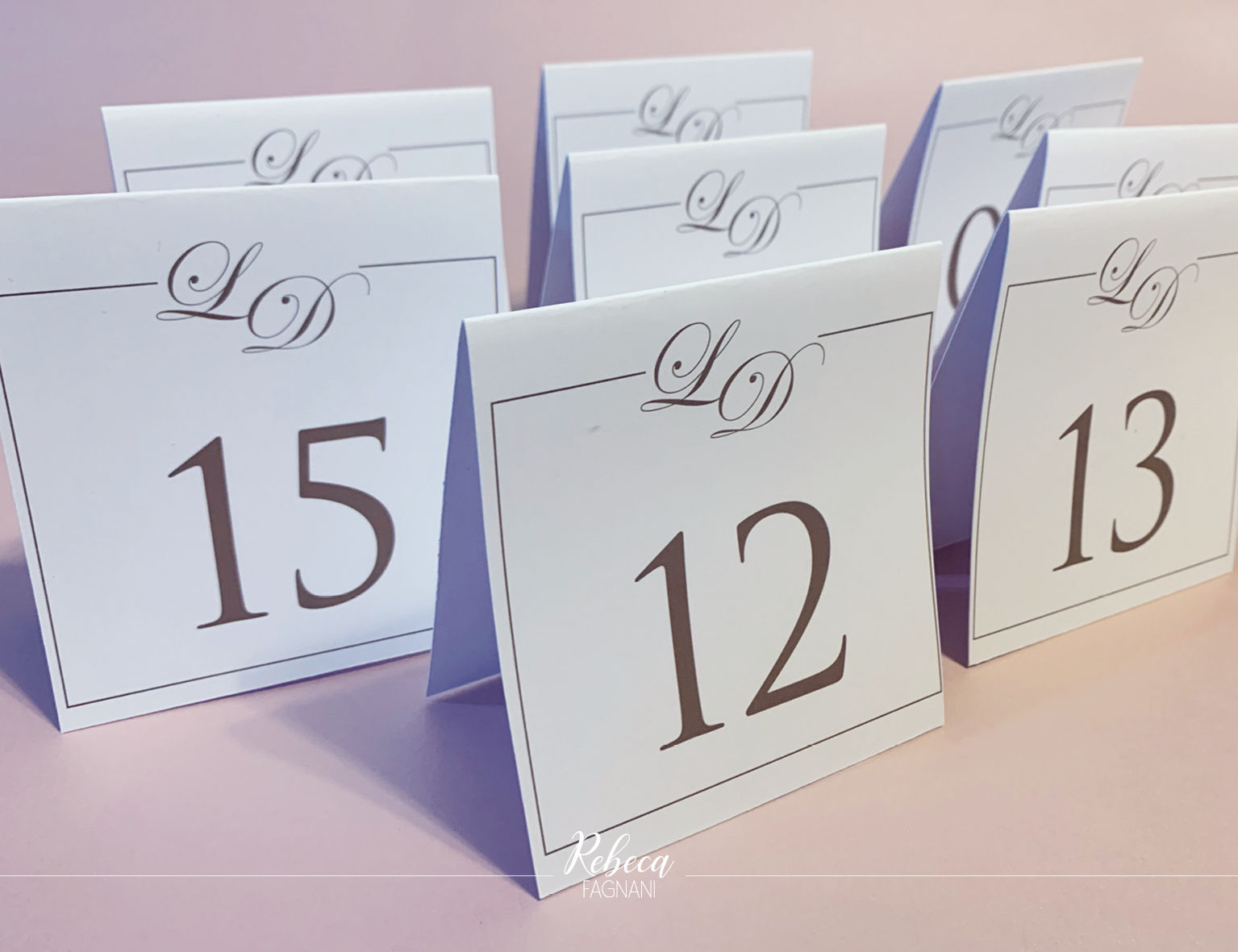 Placa: Numeração de Mesa