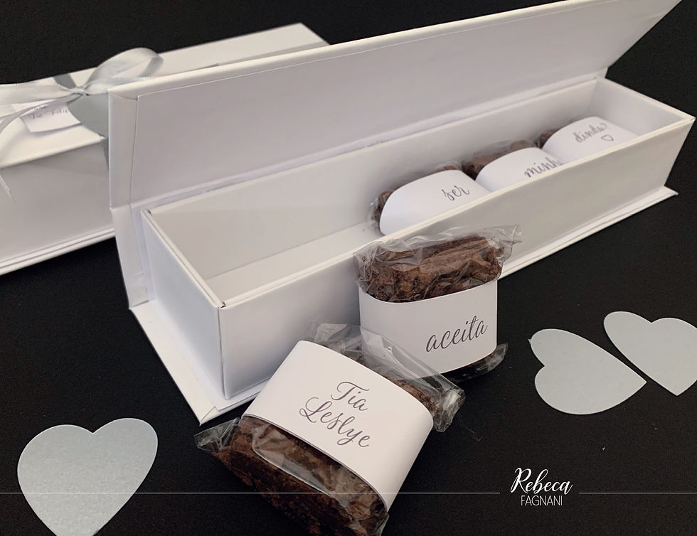 Miniatura: Caixa Padrinhos: Mini Brownies