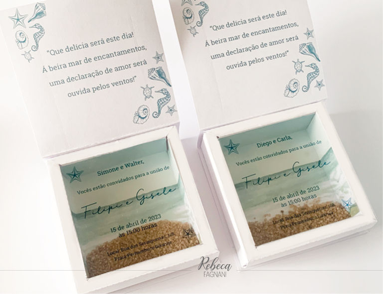 Miniatura: Kit Padrinhos: Areia e Praia