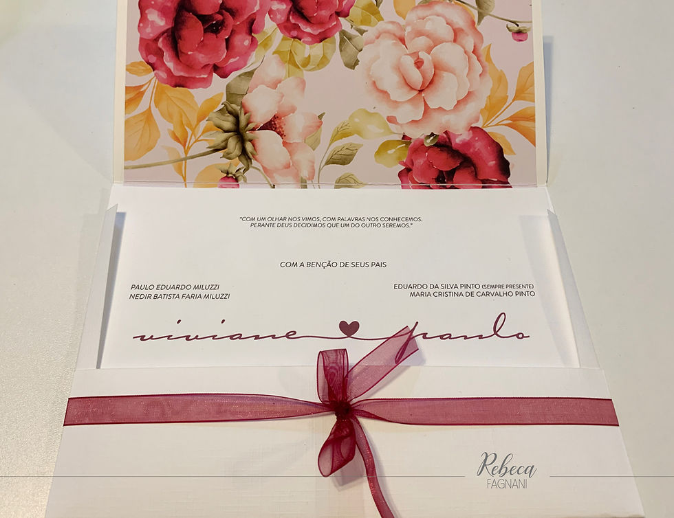 Miniatura: Convite Envelope Floral