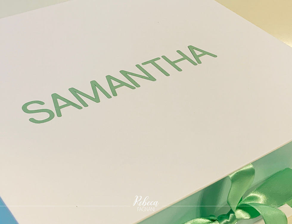 Miniatura: Caixa Verde e Branco | Personalizada