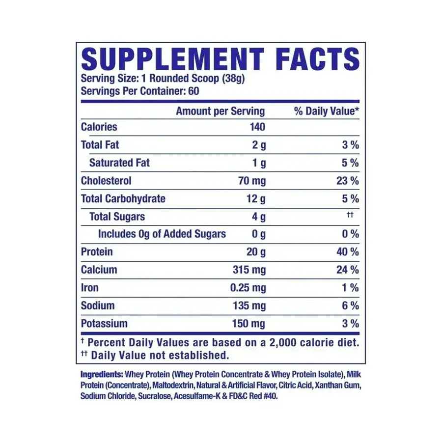 Proteína Suero de Leche WHEY XS RONNIE COLEMAN 5 lbs