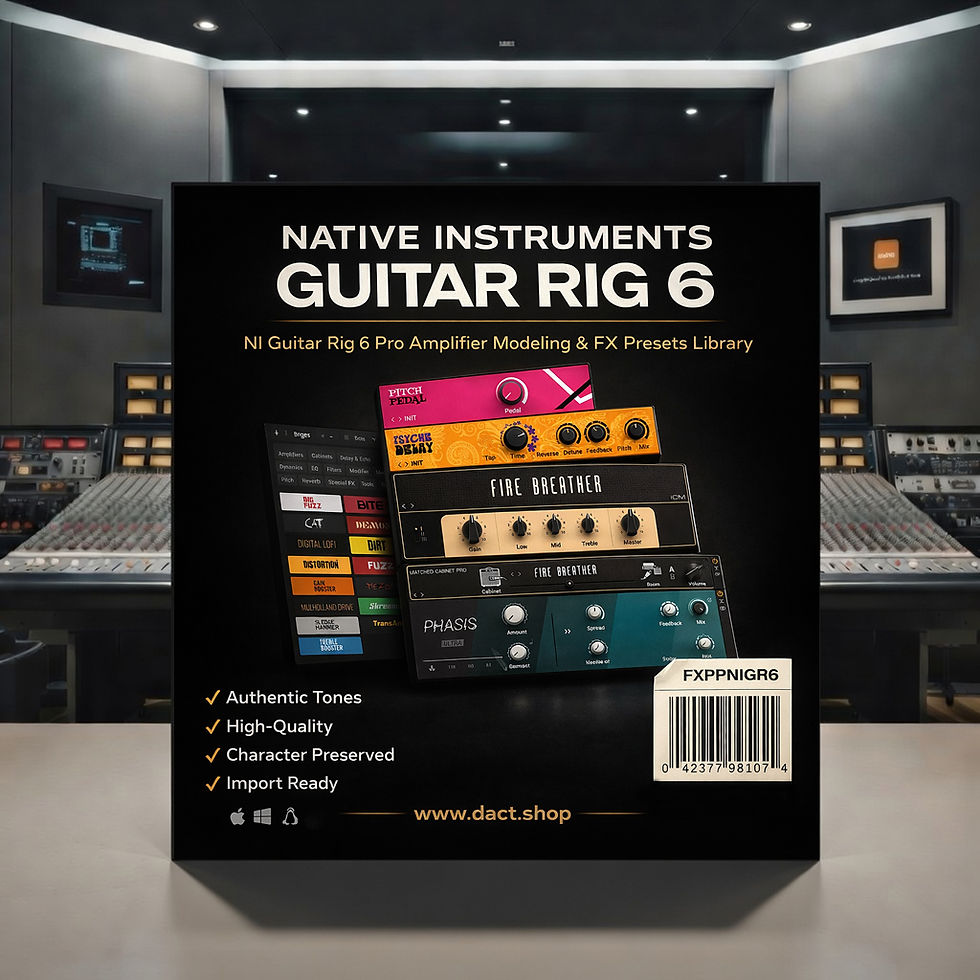 Miniatura: NI Guitar Rig 6 Pro Amplifier Modeling & FX Presets Library
