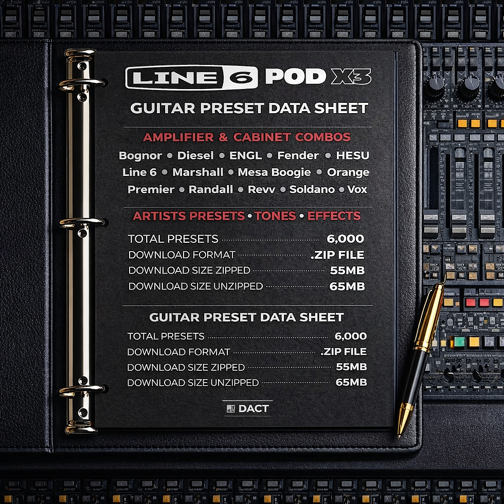 Thumbnail: Line 6 POD X3 Amplifier Modeling & FX Presets Library