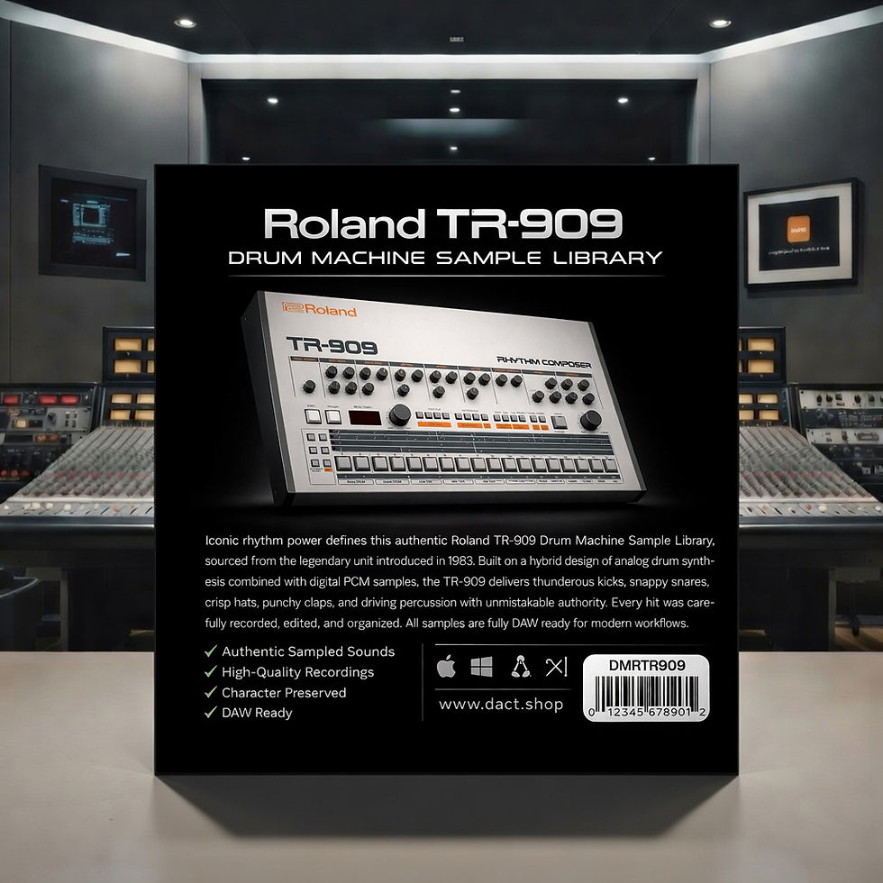 Miniatura: Roland TR-909 Drum Machine Sample Library