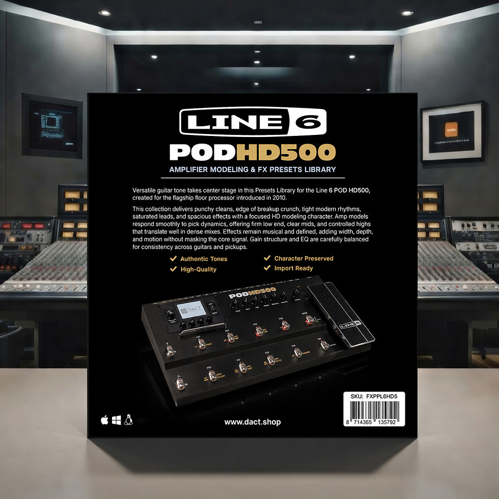 Miniatura: Line 6 POD HD500 Amplifier Modeling & FX Presets Library