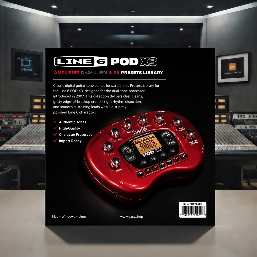 Miniatura: Line 6 POD X3 Amplifier Modeling & FX Presets Library